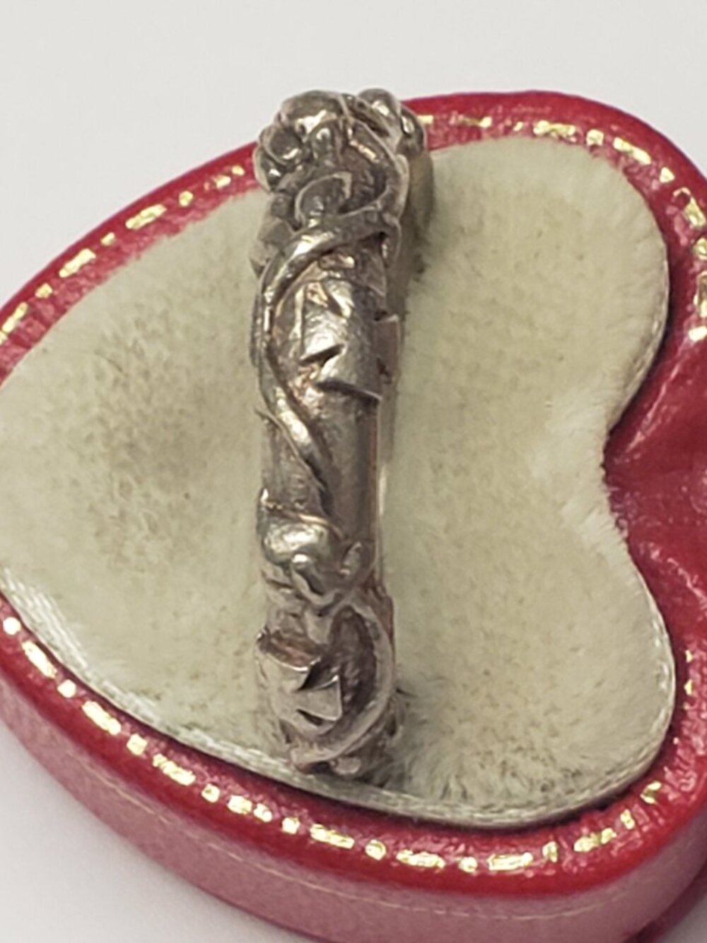 Antique   Sterling Silver 925 Wedding Band Ring